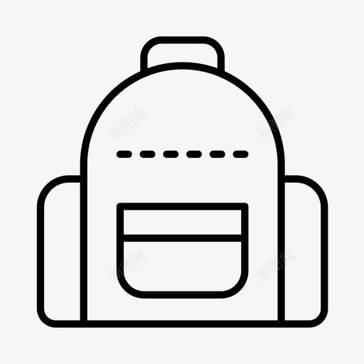 书包背包教室图标svg_新图网 https://ixintu.com 书包 学校 教室 教育 背包