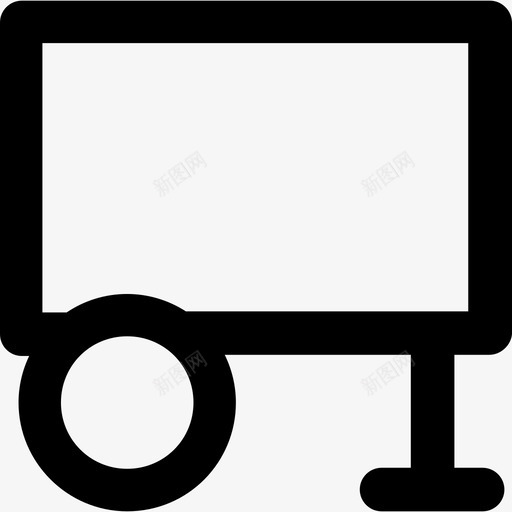 拖车运输元件粗体圆形图标svg_新图网 https://ixintu.com 拖车 粗体圆形 运输元件