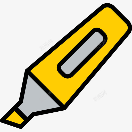 荧光笔工具线颜色图标svg_新图网 https://ixintu.com 线颜色 荧光笔 设计工具