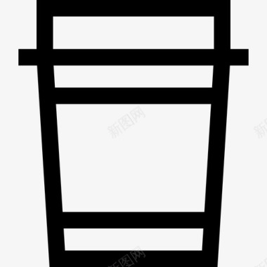 咖啡食品和餐厅收藏直系图标图标