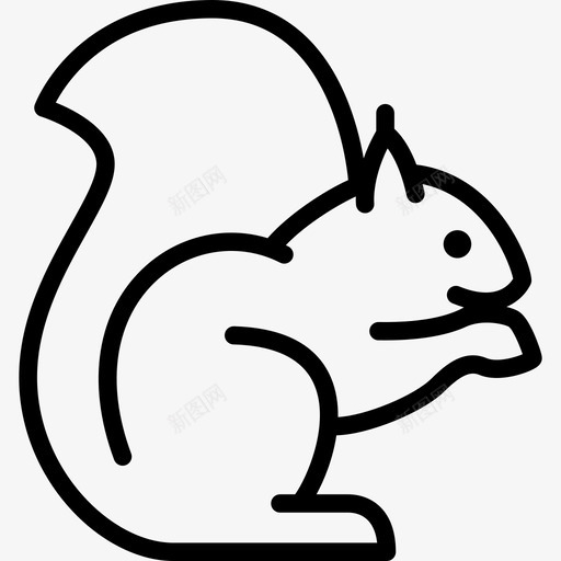 松鼠森林动物2直系图标svg_新图网 https://ixintu.com 松鼠 森林动物2 直系