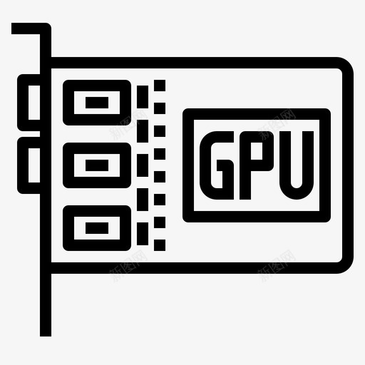 gpu显示卡计算机设备图标svg_新图网 https://ixintu.com gpu显示卡 在线 硬件 网络 计算机 计算机硬件概述 设备