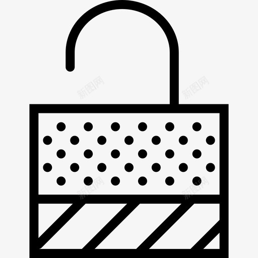 锁定基本集合2线性图标svg_新图网 https://ixintu.com 基本集合2 线性 锁定