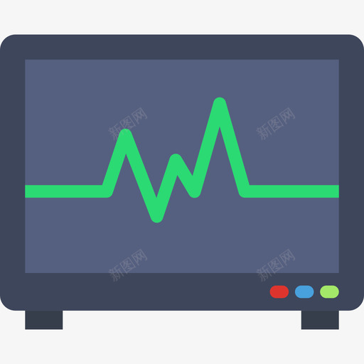 心电图医学鉴定平片图标svg_新图网 https://ixintu.com 医学鉴定 平片 心电图