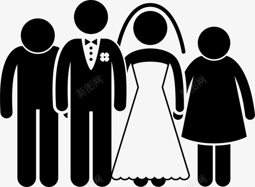 与父母结婚夫妻家庭图标svg_新图网 https://ixintu.com 与父母结婚 夫妻 家庭 家庭世代 结婚