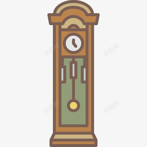 钟表家具和装饰图标svg_新图网 https://ixintu.com 家具和装饰 钟表