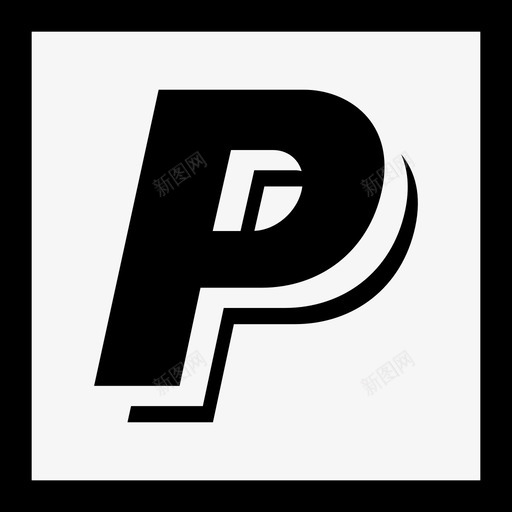 Paypal社交媒体徽标集合线性图标svg_新图网 https://ixintu.com Paypal 社交媒体徽标集合 线性