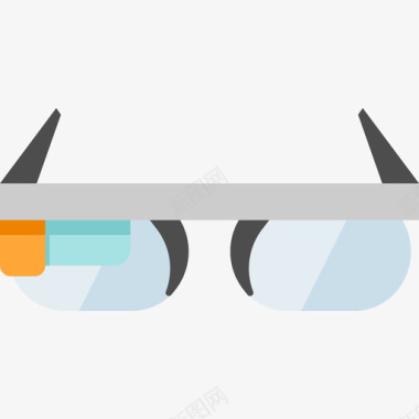 谷歌眼镜色彩工具平面图标图标