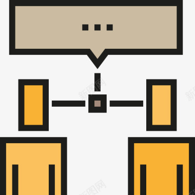 聊天沟通3线条色彩图标图标