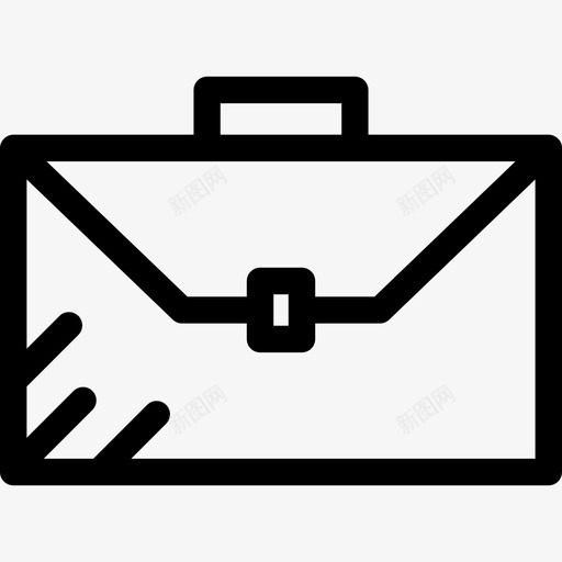 公文包商务和办公套装直筒图标svg_新图网 https://ixintu.com 公文包 商务和办公套装 直筒