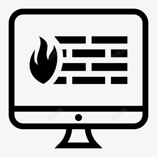 防火墙计算机安全技术图标svg_新图网 https://ixintu.com 安全 技术 计算机和技术 防火墙计算机
