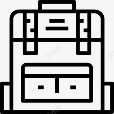 背包旅行经典系列线性图标图标