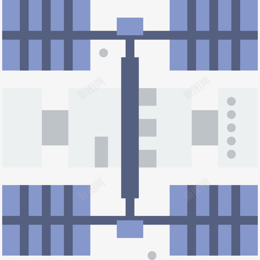 空间站3号空间站平的图标svg_新图网 https://ixintu.com 3号空间站 平的 空间站