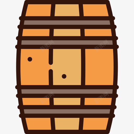 桶形野生西部2线性颜色图标svg_新图网 https://ixintu.com 桶形 线性颜色 野生西部2