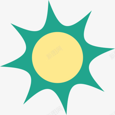 阳光自然夏日系列图标图标