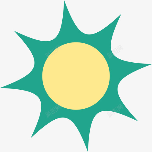 阳光自然夏日系列图标svg_新图网 https://ixintu.com 夏日系列 自然 阳光