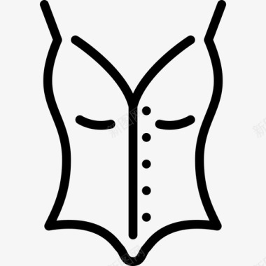 紧身胸衣衣服2直系图标图标