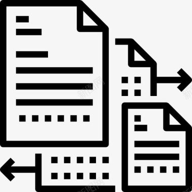 病毒式数字化营销线性化图标图标