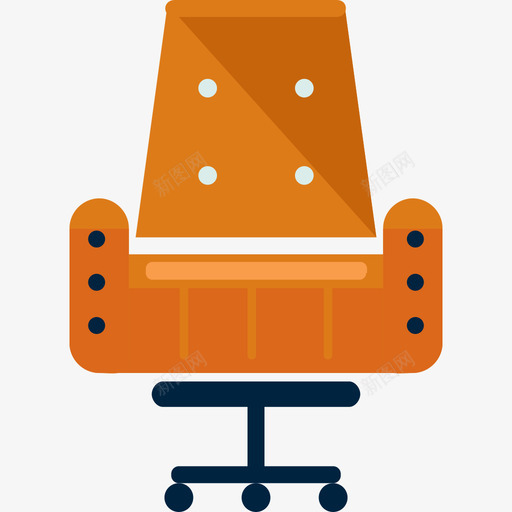 椅子商务8平的图标svg_新图网 https://ixintu.com 商务8 平的 椅子