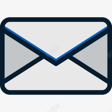 电子邮件通信5线颜色图标图标