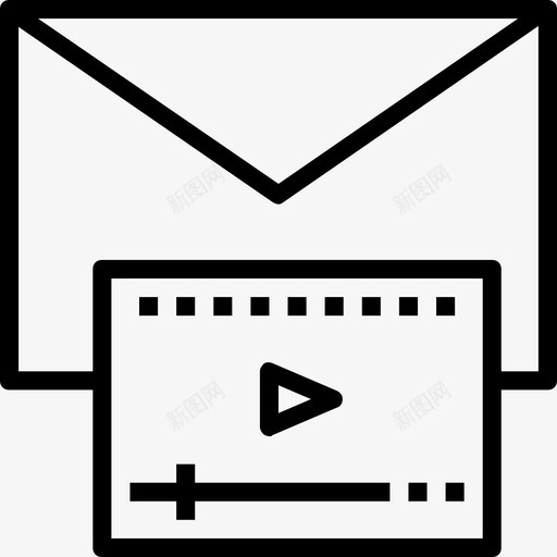 电子邮件商务和技术收集直邮图标svg_新图网 https://ixintu.com 商务和技术收集 电子邮件 直邮