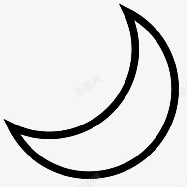 月亮夜晚睡眠图标图标
