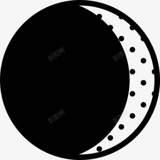 月亮天气收集填充图标svg_新图网 https://ixintu.com 填充 天气收集 月亮
