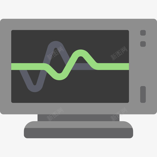 心电图3号医院平坦图标svg_新图网 https://ixintu.com 3号医院 平坦 心电图