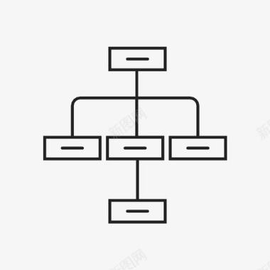层次结构大纲方案图标图标