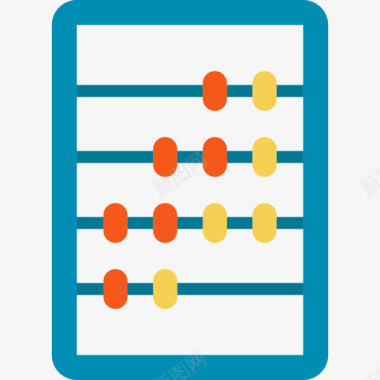 算盘办公室图标平面图标
