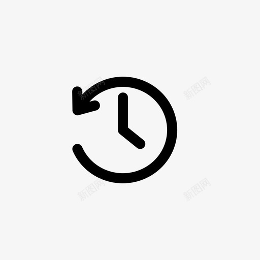 历史记录备份时钟图标svg_新图网 https://ixintu.com 历史记录 基本ui元素 备份 时钟 时间 最近时间 计时器