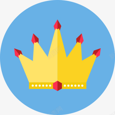 皇冠形状童话故事集图标图标