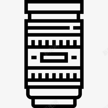 线性电子器件透镜图标图标