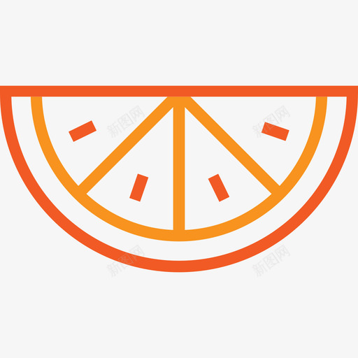 橘子食物夏日元素图标svg_新图网 https://ixintu.com 夏日元素 橘子 食物