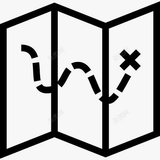 地图旅行和冒险图标线性svg_新图网 https://ixintu.com 地图 旅行和冒险图标 线性
