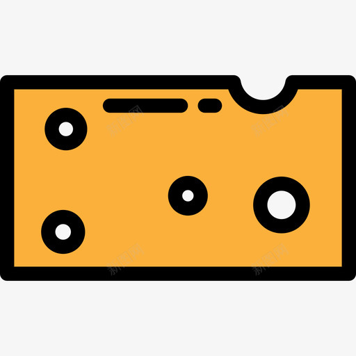奶酪食品和餐厅大包装颜色线性颜色图标svg_新图网 https://ixintu.com 奶酪 线性颜色 食品和餐厅大包装颜色