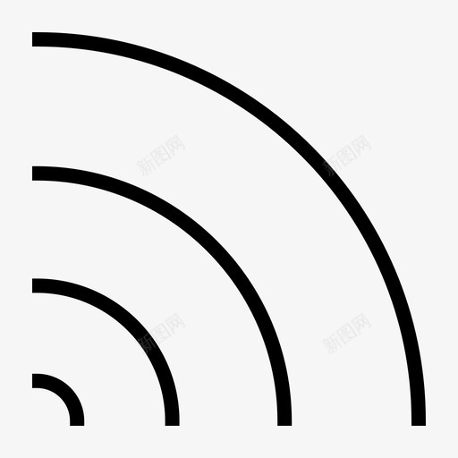 网络连接热点图标svg_新图网 https://ixintu.com wifi 信号 媒体 热点 用户界面 网络 网页设计 连接