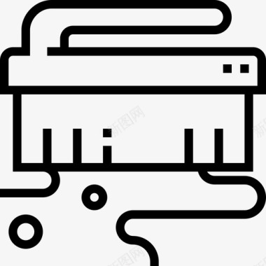 刷子清洁2线性图标图标