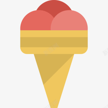 冰淇淋食品和饮料无糖图标图标