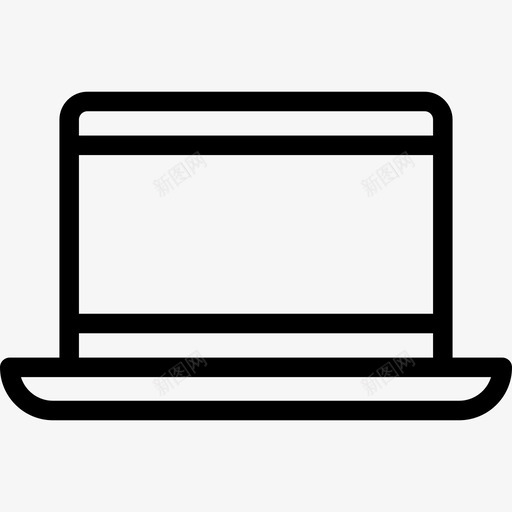 Macbook苹果设备线性图标svg_新图网 https://ixintu.com Macbook 线性 苹果设备