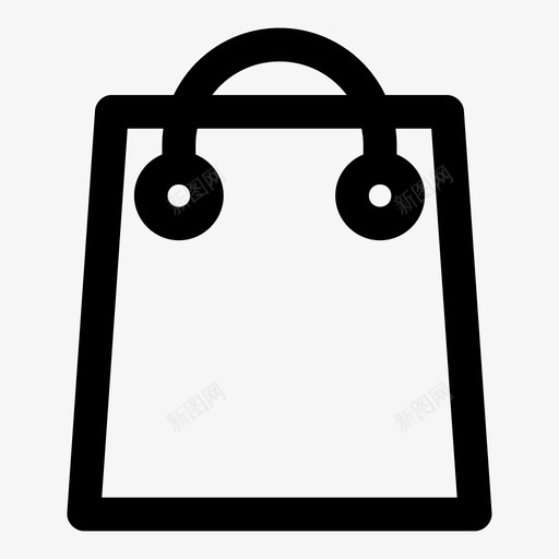 购物袋时尚纸袋图标svg_新图网 https://ixintu.com 时尚 电子商务1粗体 纸袋 购物袋 钱包