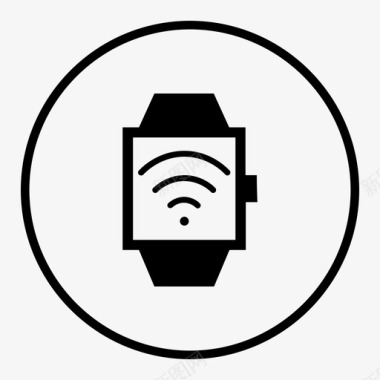 智能手表物联网技术图标图标