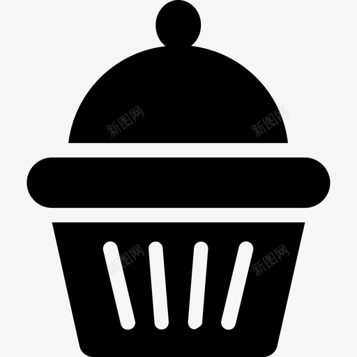 纸杯蛋糕食品图标系列填充svg_新图网 https://ixintu.com 填充 纸杯蛋糕 食品图标系列