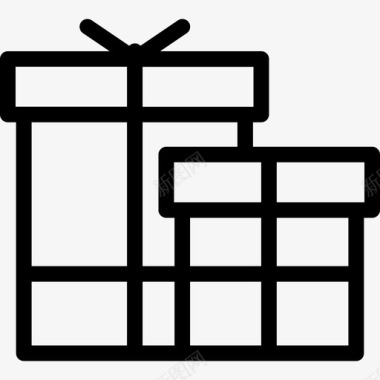 礼物圣诞3直系图标图标