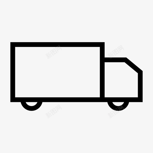 卡车货物交付图标svg_新图网 https://ixintu.com 交付 卡车 媒体 用户界面 网页设计 装运 货物 货车