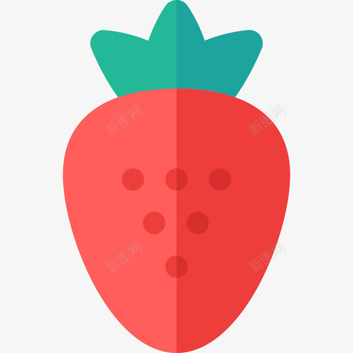 草莓色食用色平坦图标svg_新图网 https://ixintu.com 草莓色 食用色平坦