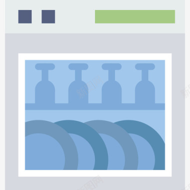 洗碗机家用汇编平板图标图标