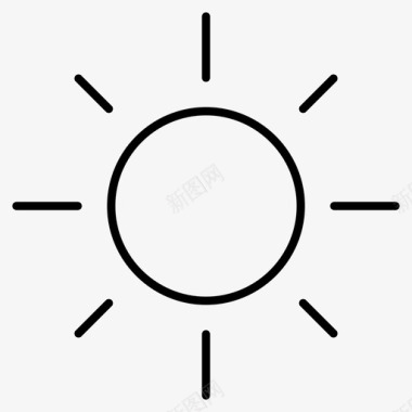 太阳白天炎热图标图标