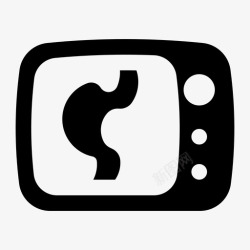 彩色超声成像设备超声造影诊断成像医疗图标高清图片