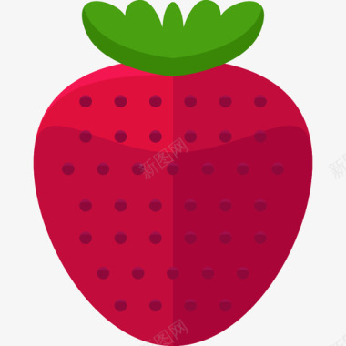 草莓农业平坦图标图标